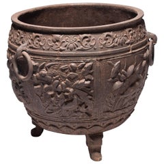 "Storied Seasons" Chinese Cast Iron Planter