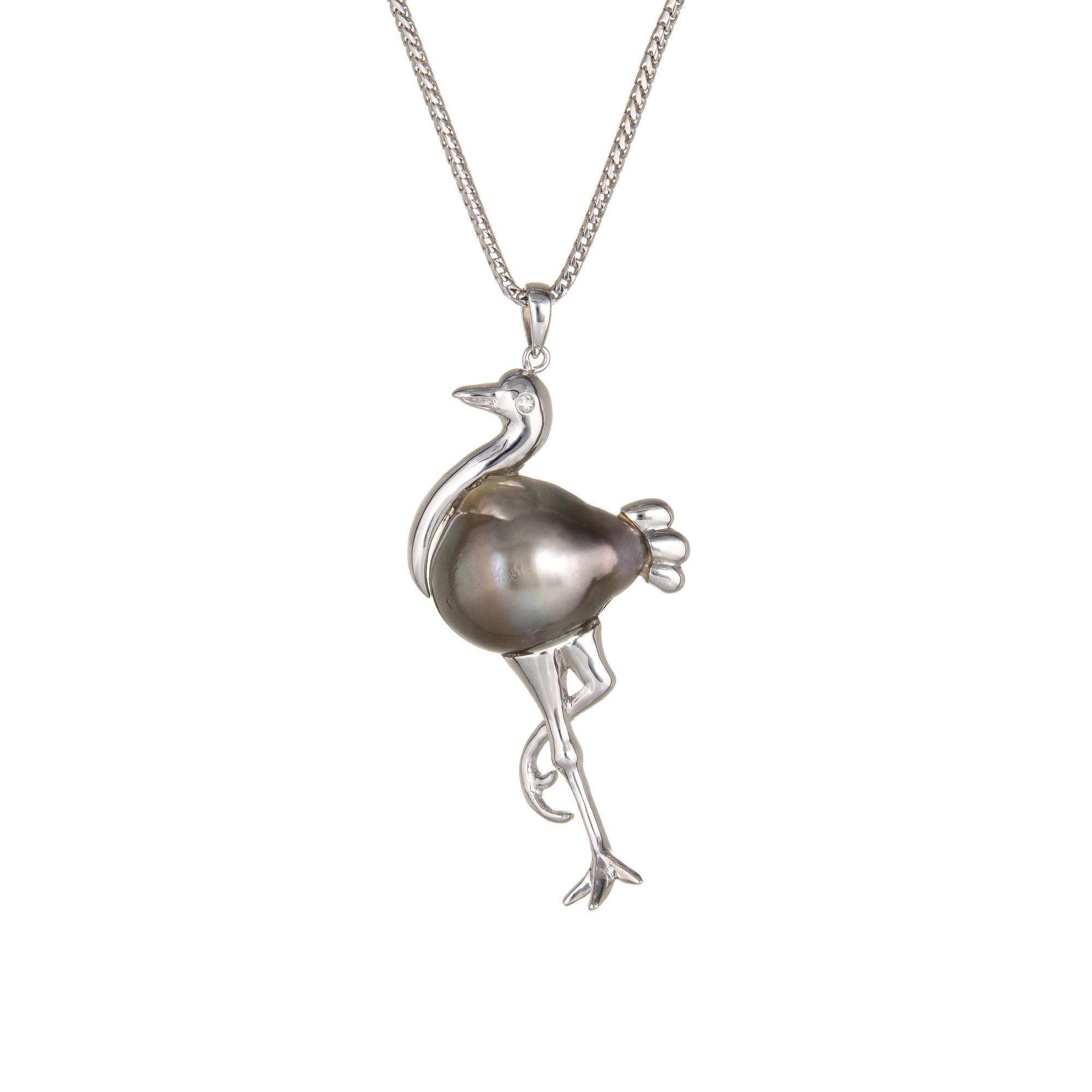stork necklace