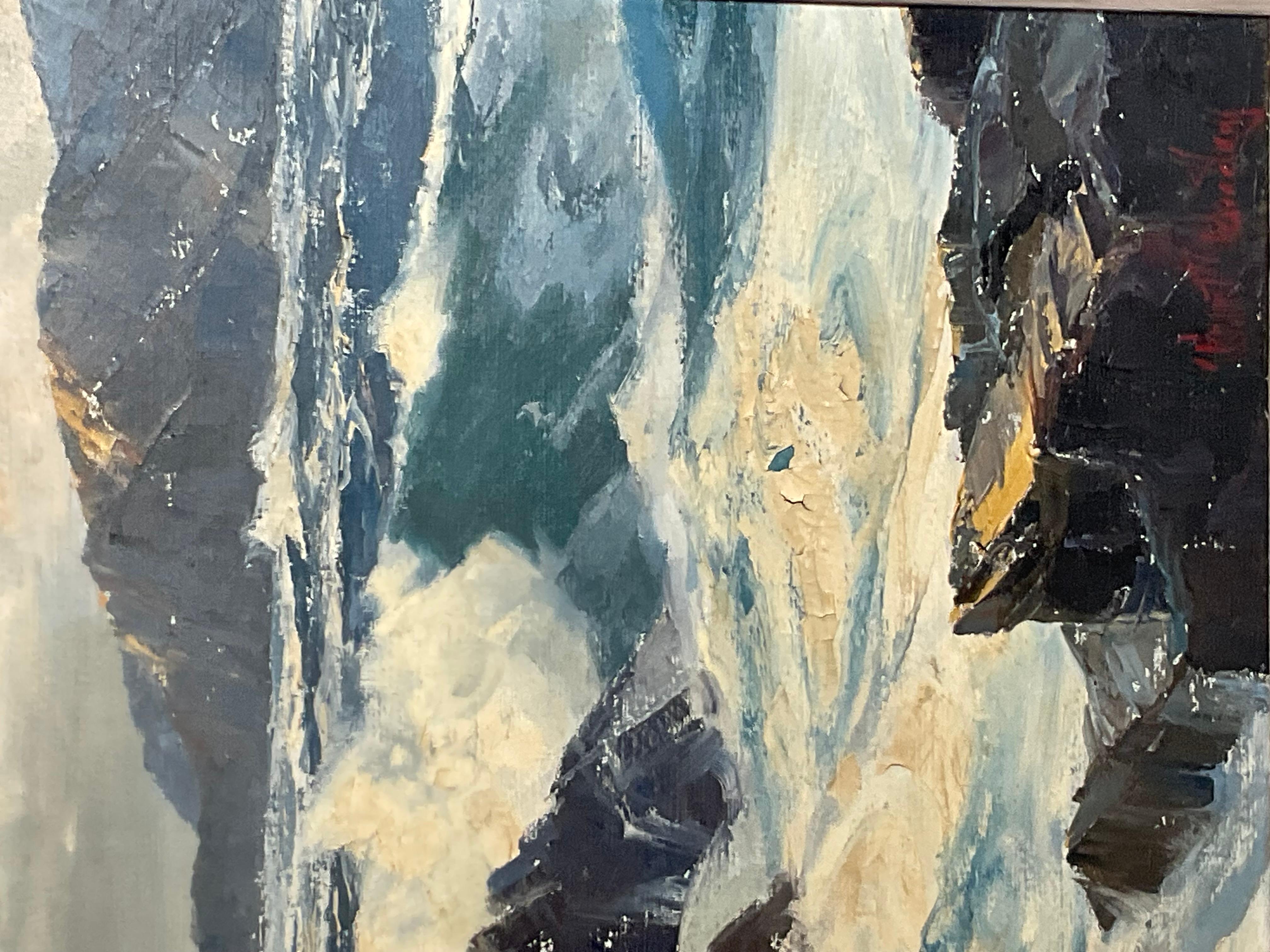 Storm Brewing Oil Painting B. Bradbury For Sale 1