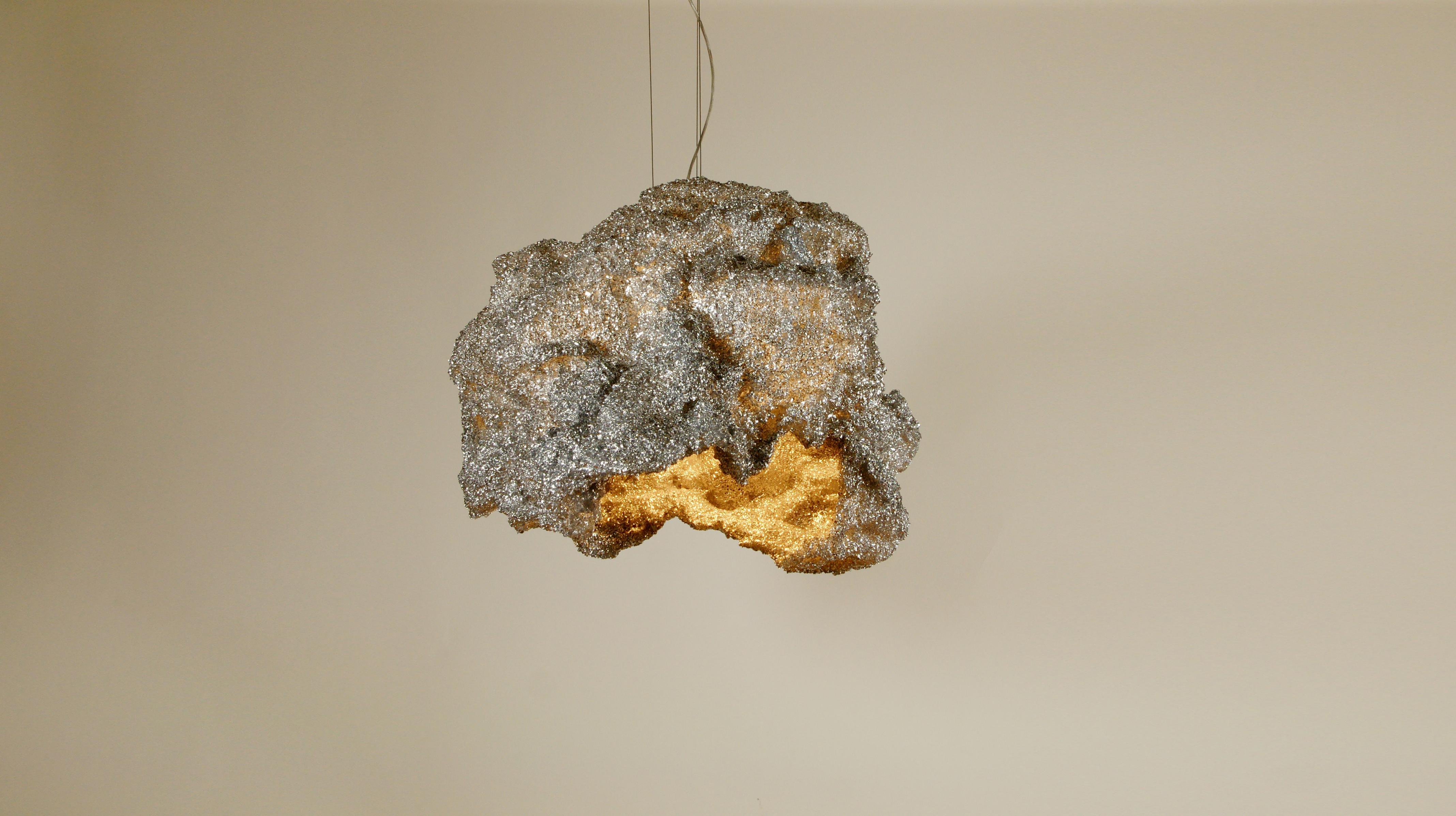 Moderne Lustre en argent Storm de Johannes Hemann en vente