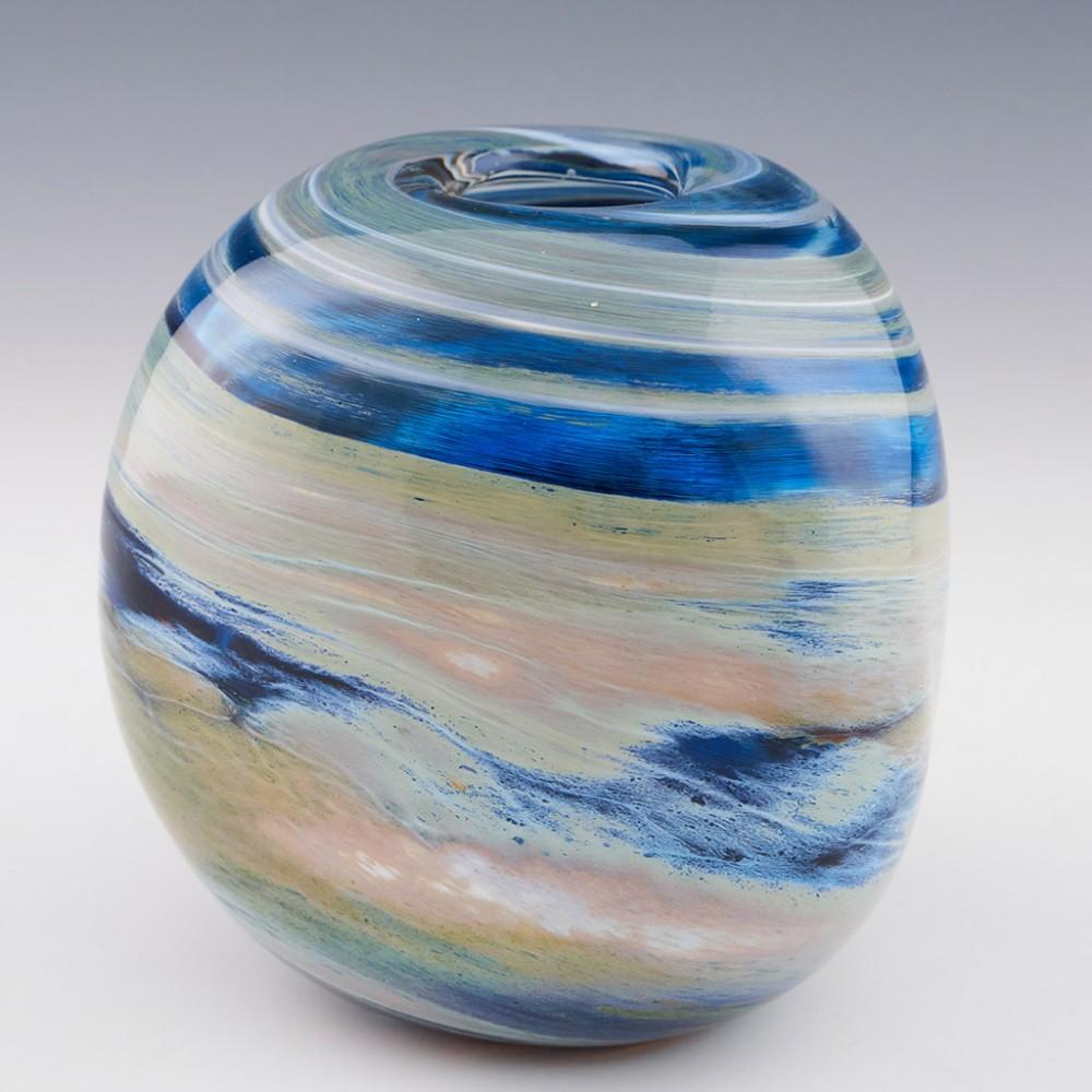 English Storm Clouds a Studio Glass Vase by Siddy Langley