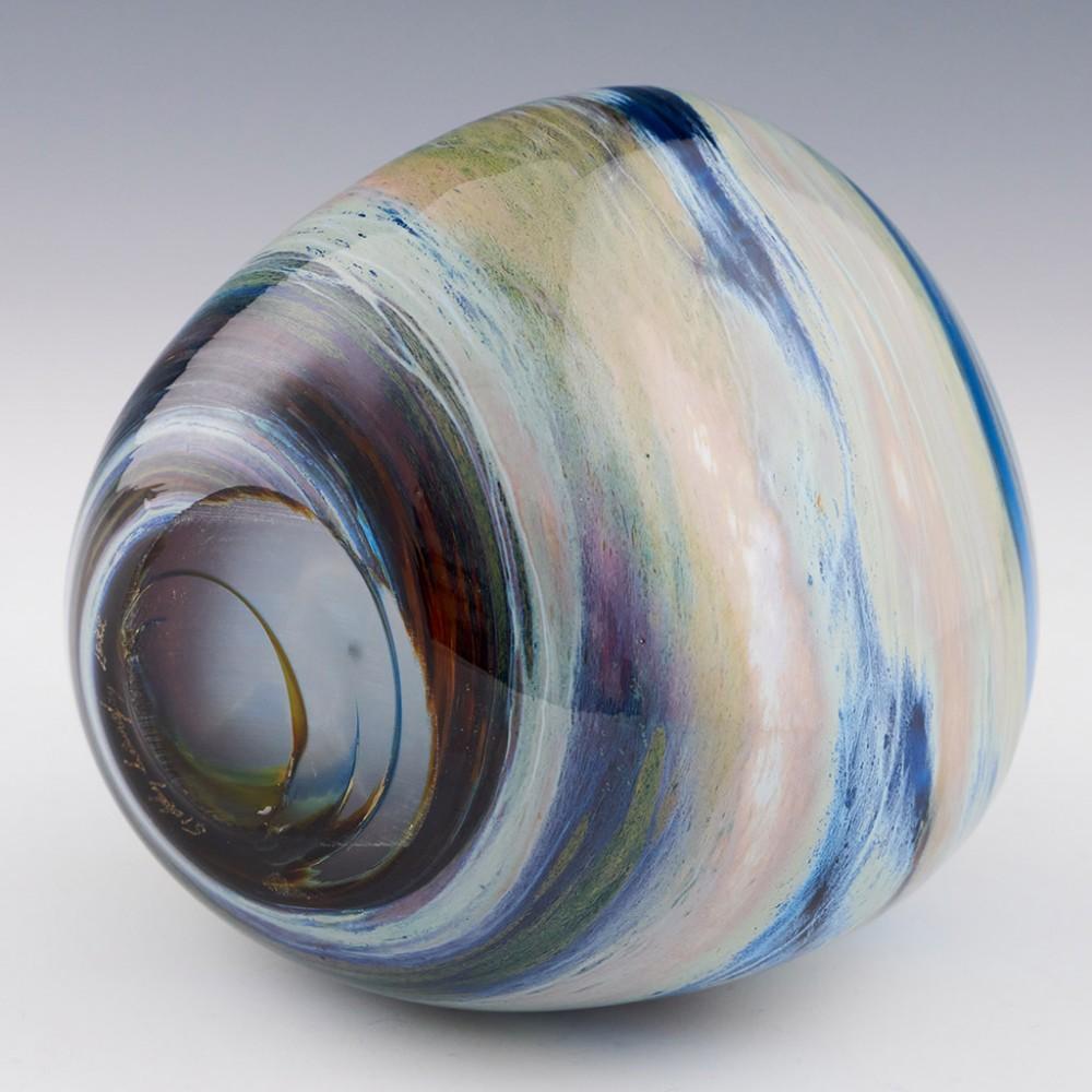 Contemporary Storm Clouds a Studio Glass Vase by Siddy Langley