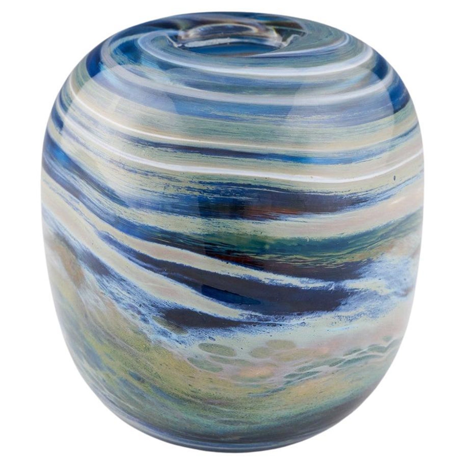 Storm Clouds a Studio Glass Vase by Siddy Langley For Sale at 1stDibs