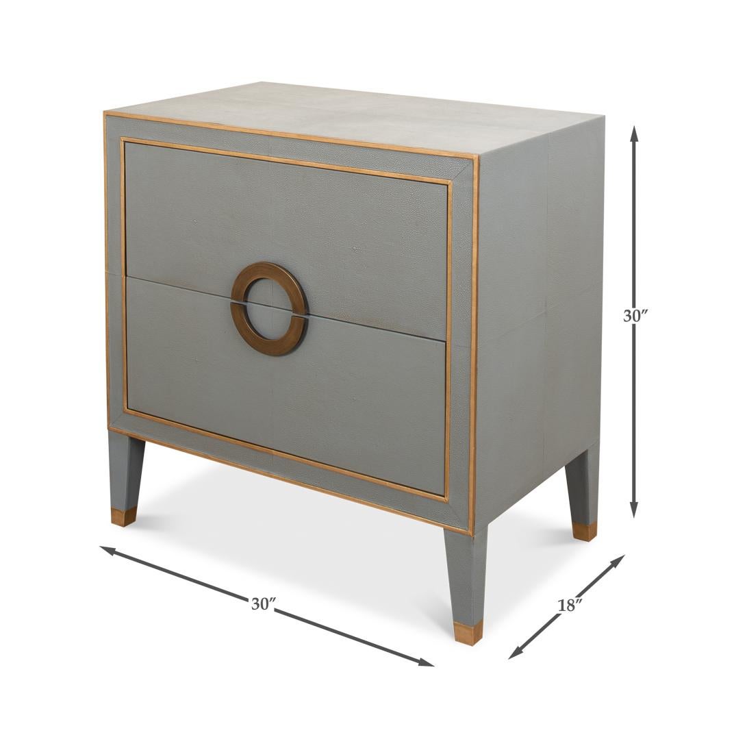 Storm Gray Modern Nightstand For Sale 4