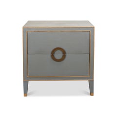 Storm Gray Modern Nightstand