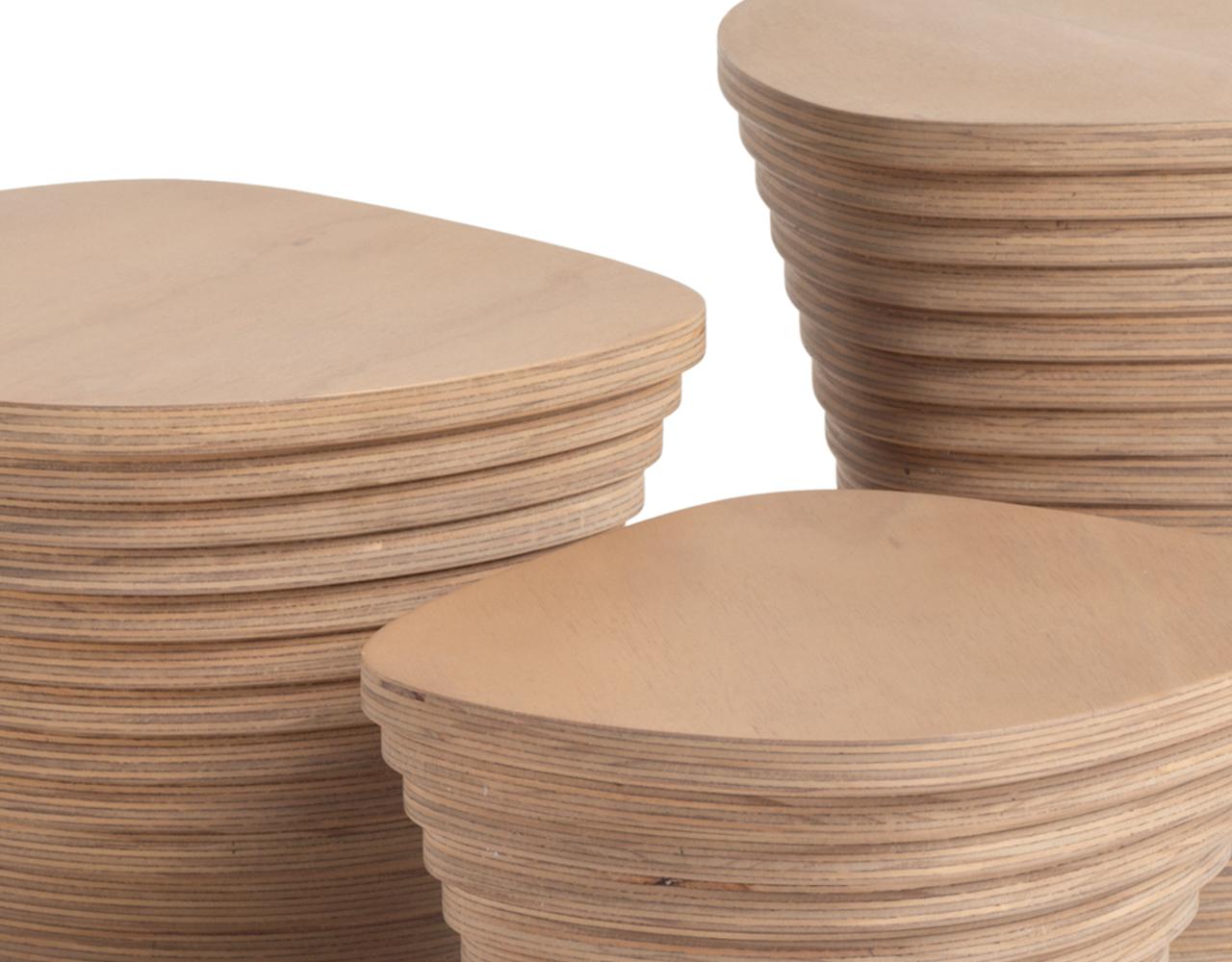 Guatemalan Storm Mini  Small by Piegatto, a Sculputural Contemporary Side Table For Sale
