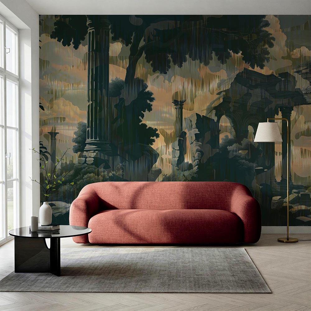 Farbe: Grün
Designer: Magnus Gjoen
Von Hand entworfen in Digitaler Kunst
Projekt Vermischtes
Grafik dev: Fresken
Collection'S: Visioni
Hergestellt in: Italien

Druckträger: Fine Art (Vorderseite 50% Zellulose, Rückseite
