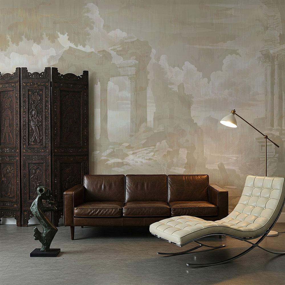 Farbe: Taupe
Designer: Magnus Gjoen
Von Hand entworfen in Digitaler Kunst
Projekt Vermischtes
Grafik dev: Fresken
Collection'S: Visioni
Hergestellt in: Italien

Druckträger: Fine Art (Vorderseite 50% Zellulose, Rückseite