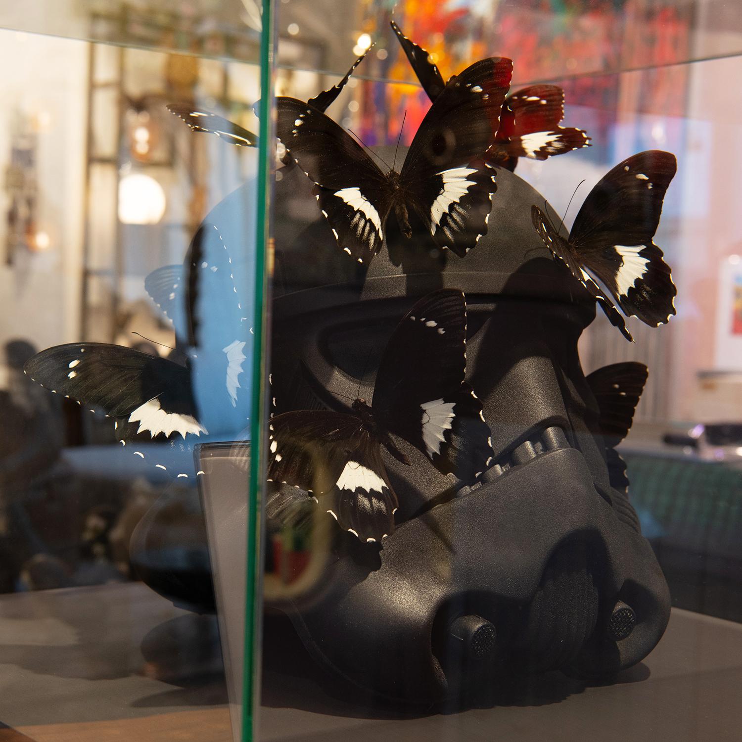 Escultura Stormtrooper Casco Negro Mariposas Francés en venta