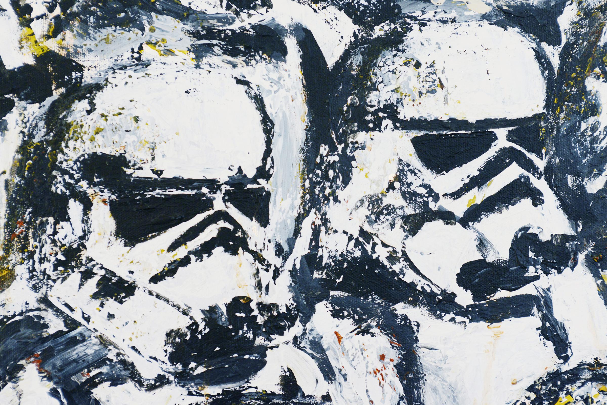 Hand-Crafted Stormtroopers Painting For Sale