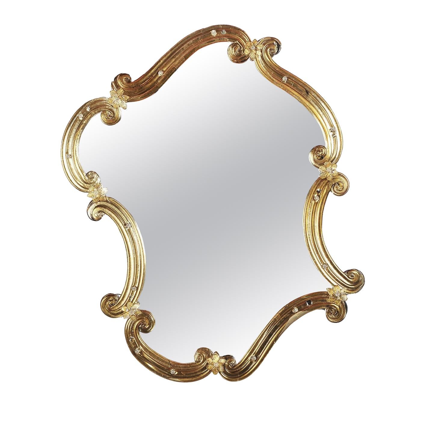 Storti Co L'Oro Mirror by Ongaro & Fuga For Sale