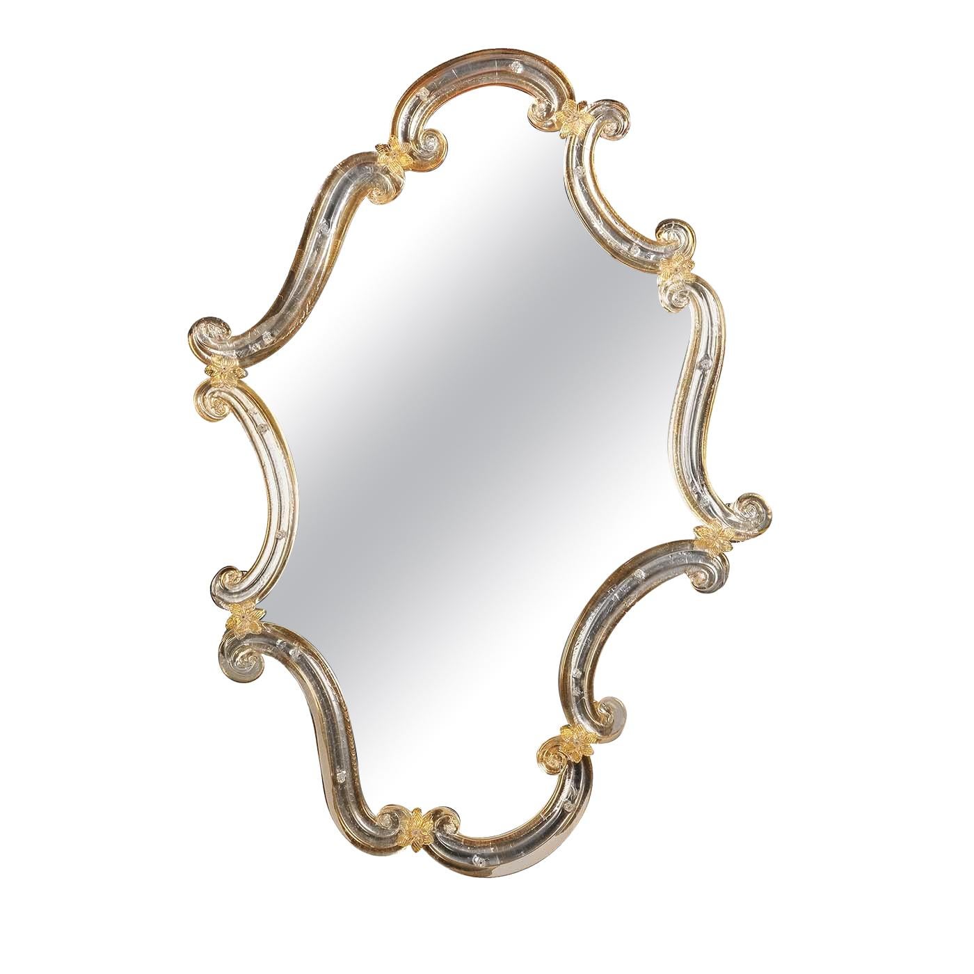 Storti Co L'Oro Vertical Mirror by Ongaro & Fuga For Sale