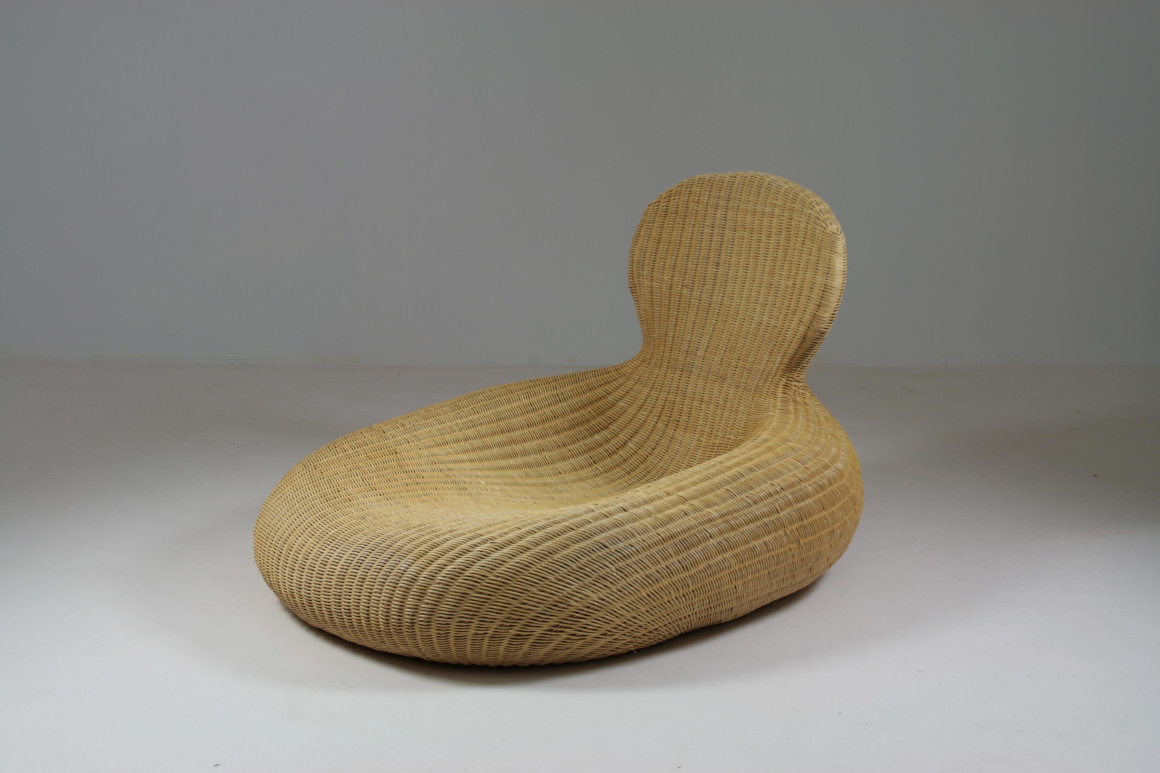 Contemporary Storvik Rattan Armchair by Carl Öjerstam for Ikea, 2000s For Sale