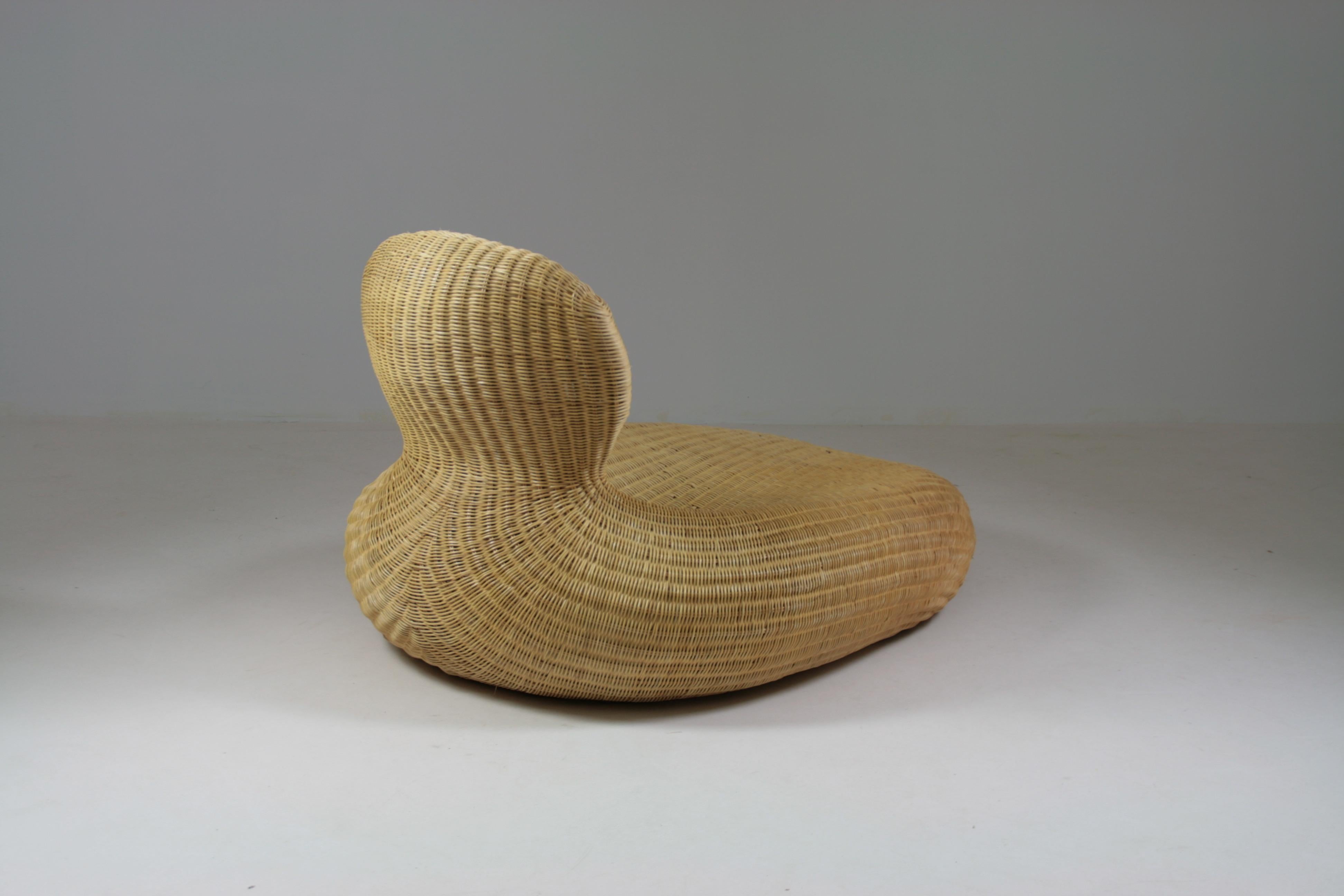 Bamboo Storvik Rattan Armchair by Carl Öjerstam for Ikea, 2000s For Sale
