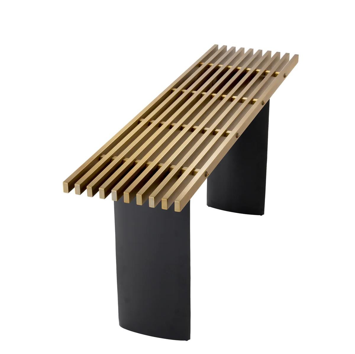 Chinois Table console Story en laiton en vente