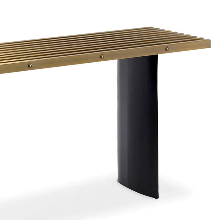 Noirci Table console Story en laiton en vente