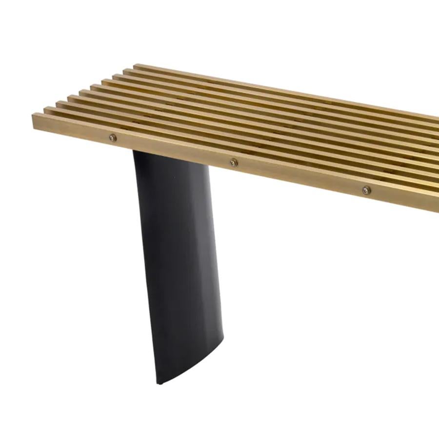 XXIe siècle et contemporain Table console Story en laiton en vente