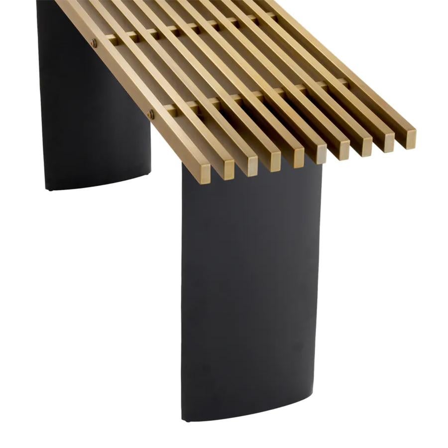 Laiton Table console Story en laiton en vente