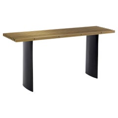 Table console Story en laiton