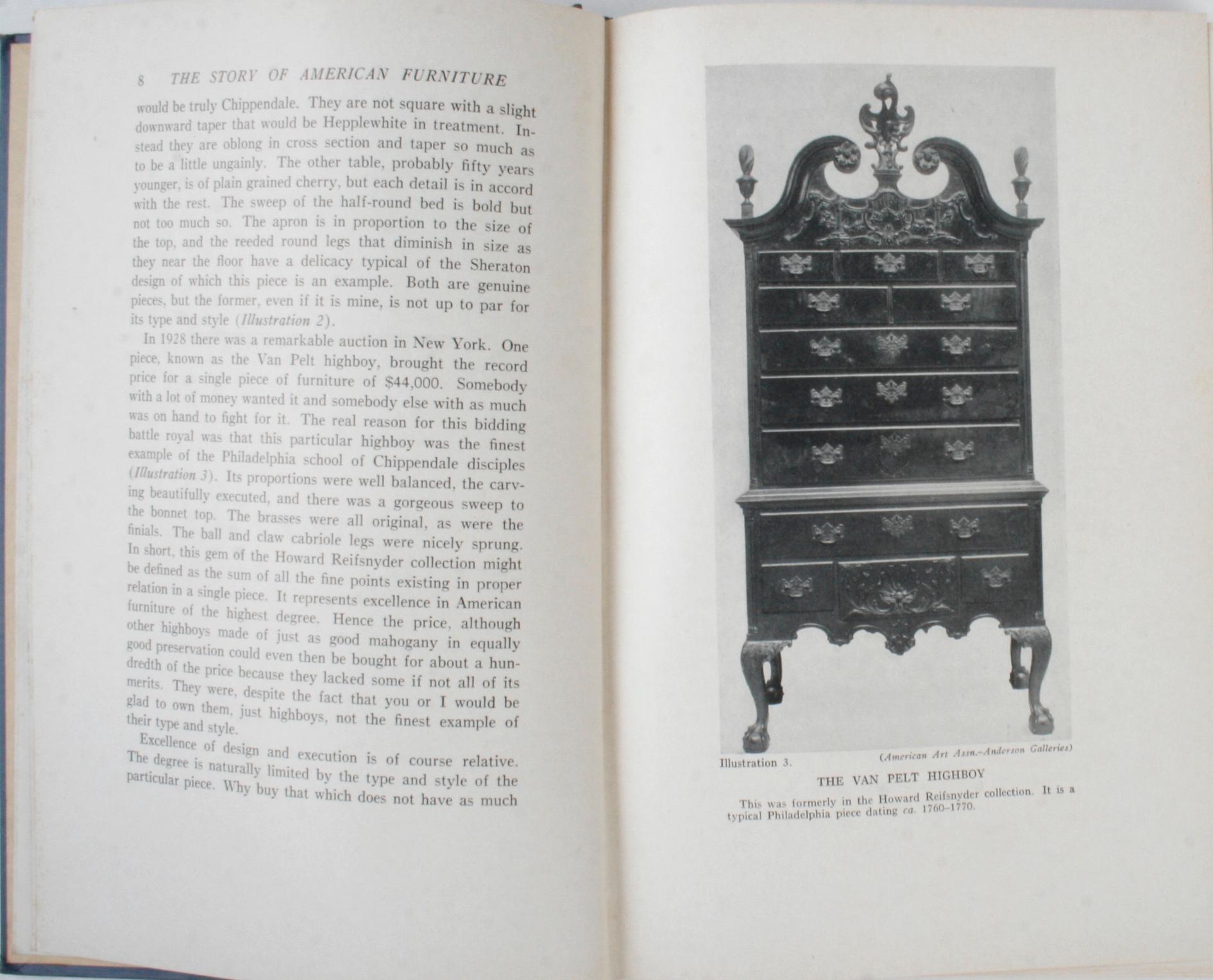 20th Century Story of American Furniture by Thomas Hamilton Ormsbee For Sale