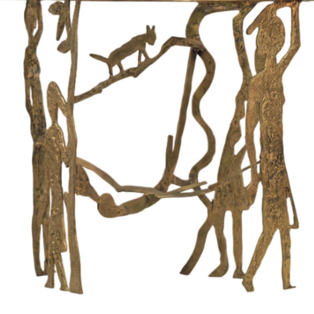 Story of Us - Table d'appoint en laiton et verre Neuf - En vente à Giza Governorate, EG