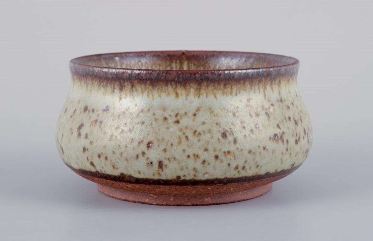 Danish Stouby Keramik, Denmark. Two pieces of handmade ceramic, 1960s/70s For Sale