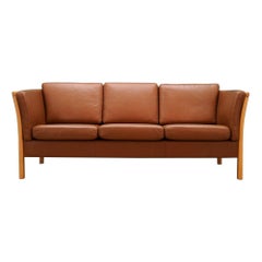 Stouby Sofa Retro 1960s Brown Leather