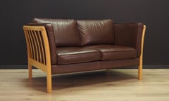 Stouby Sofa Vintage 1960s Brown Leather Retro
