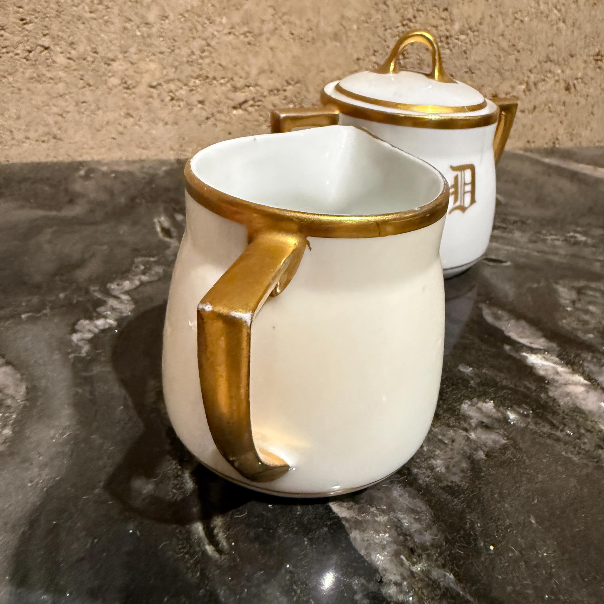 Stouffer KMP Creamer Azúcar Porcelana Pintado a mano en venta