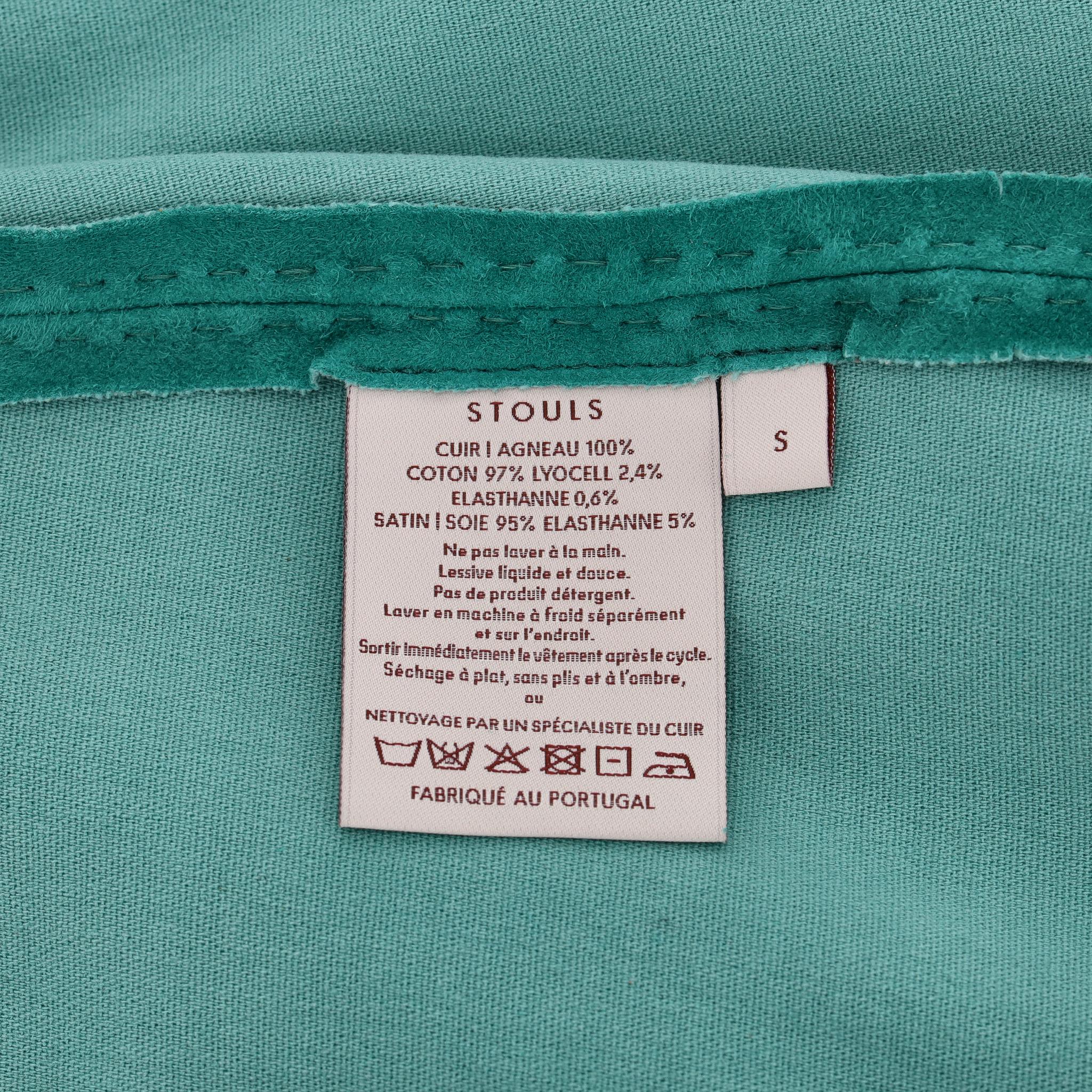 Gonna a tubino in pelle scamosciata Stouls in vendita 1