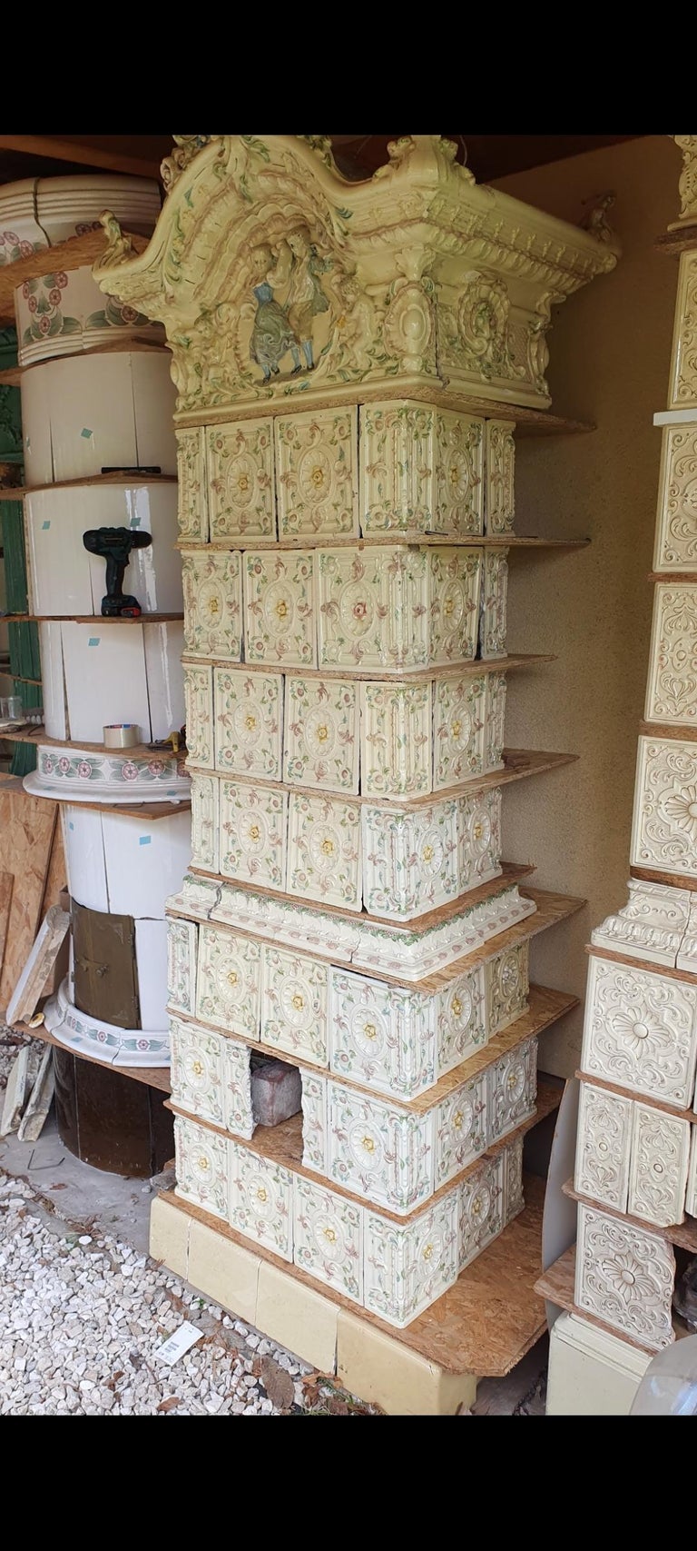 Stove Tiles from Tiled Stove Meissen For Sale at 1stDibs