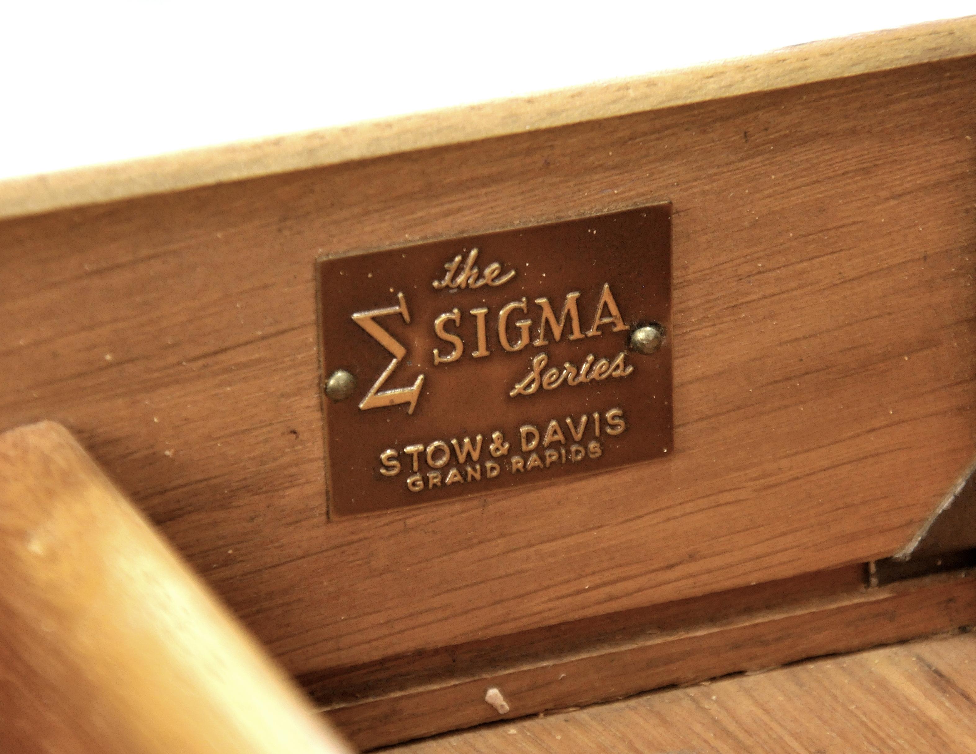 Stow and Davis Ebonized Walnut and Brass Boomerang Desk 8