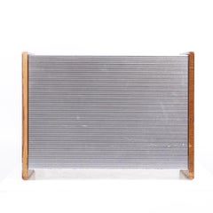 Stow Davis Mid Century Walnut and Aluminum Trash Can