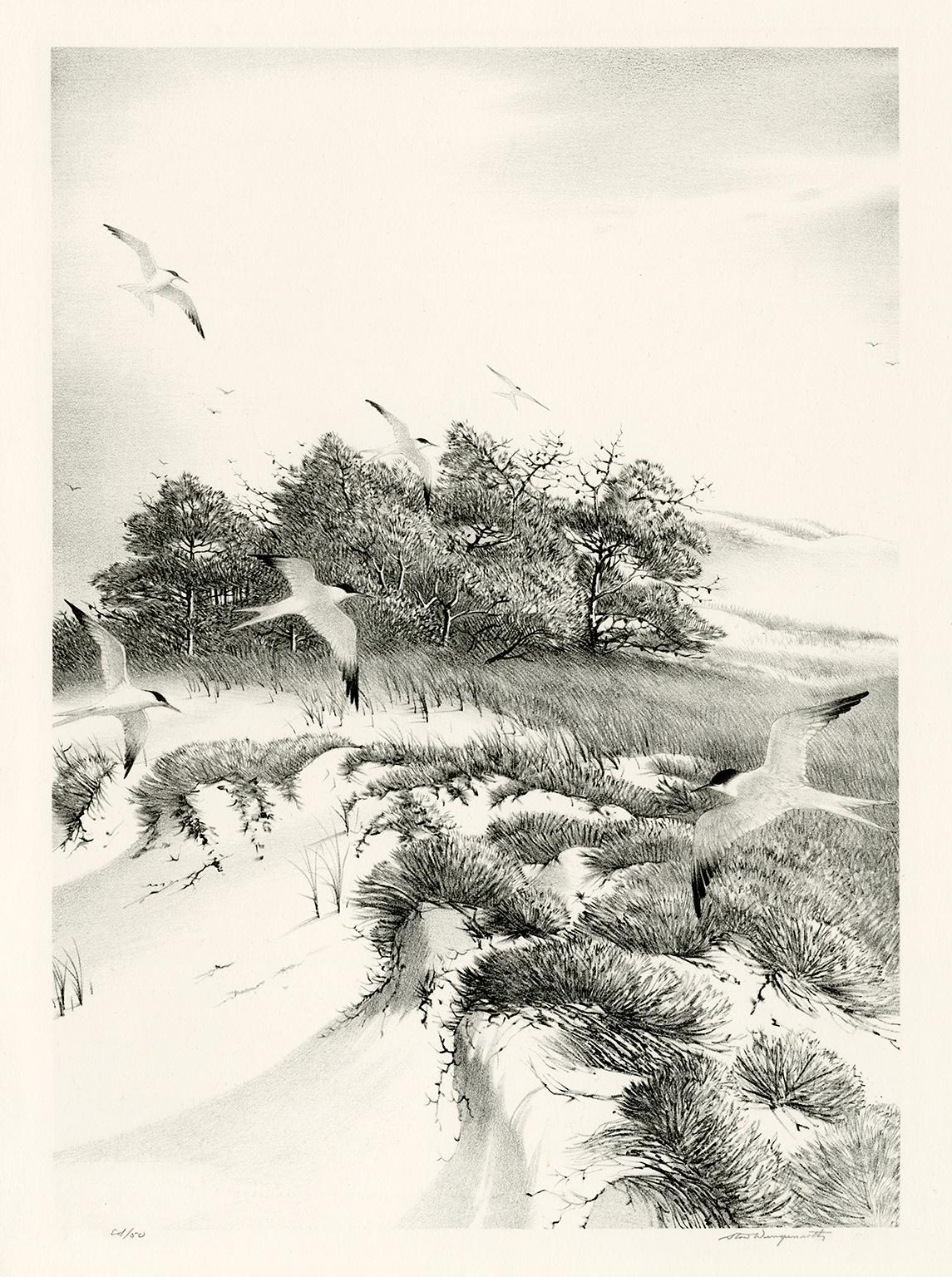 Stow Wengenroth Landscape Print - In from the Sea