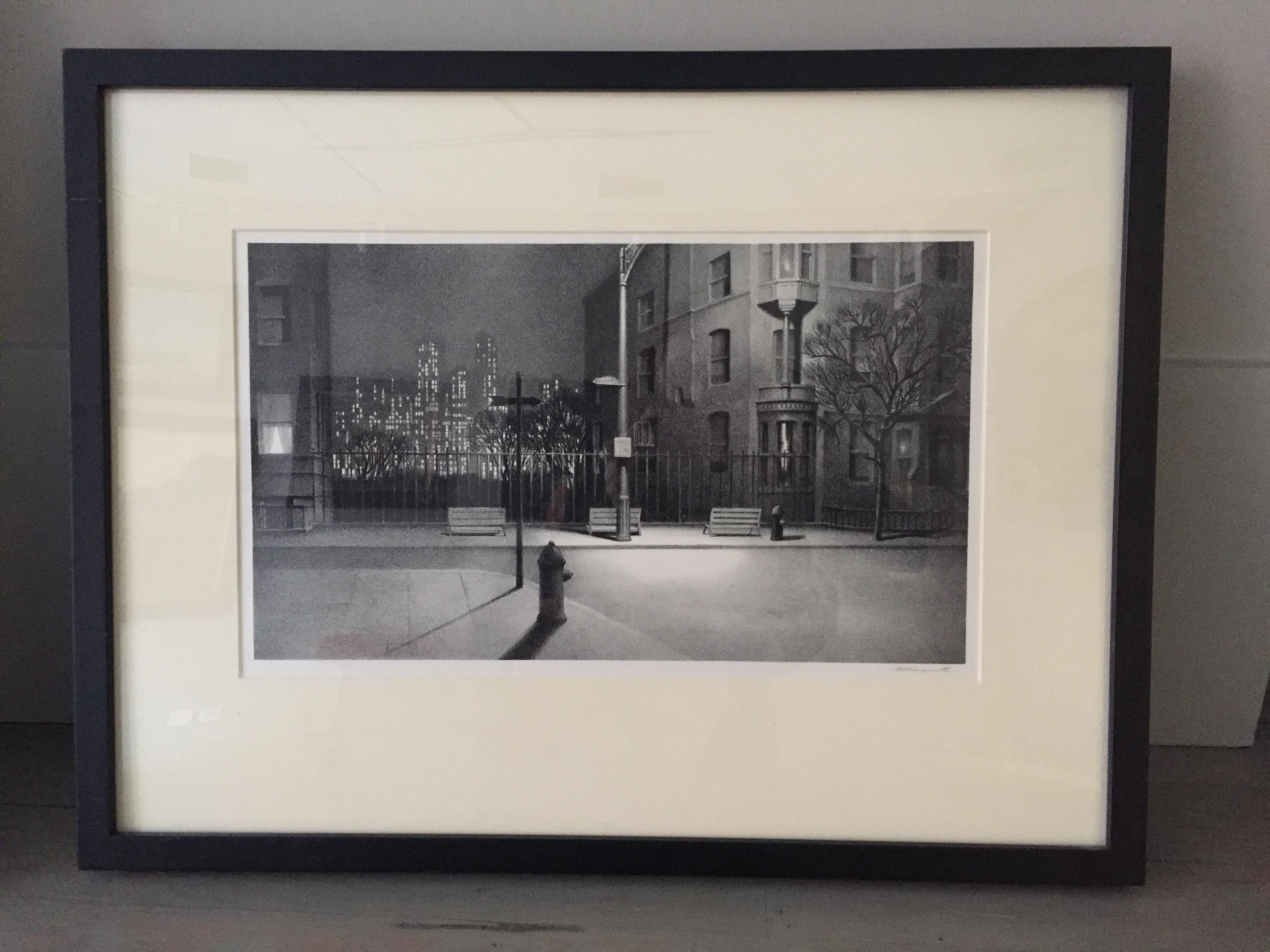 New York Nocturne - Print by Stow Wengenroth