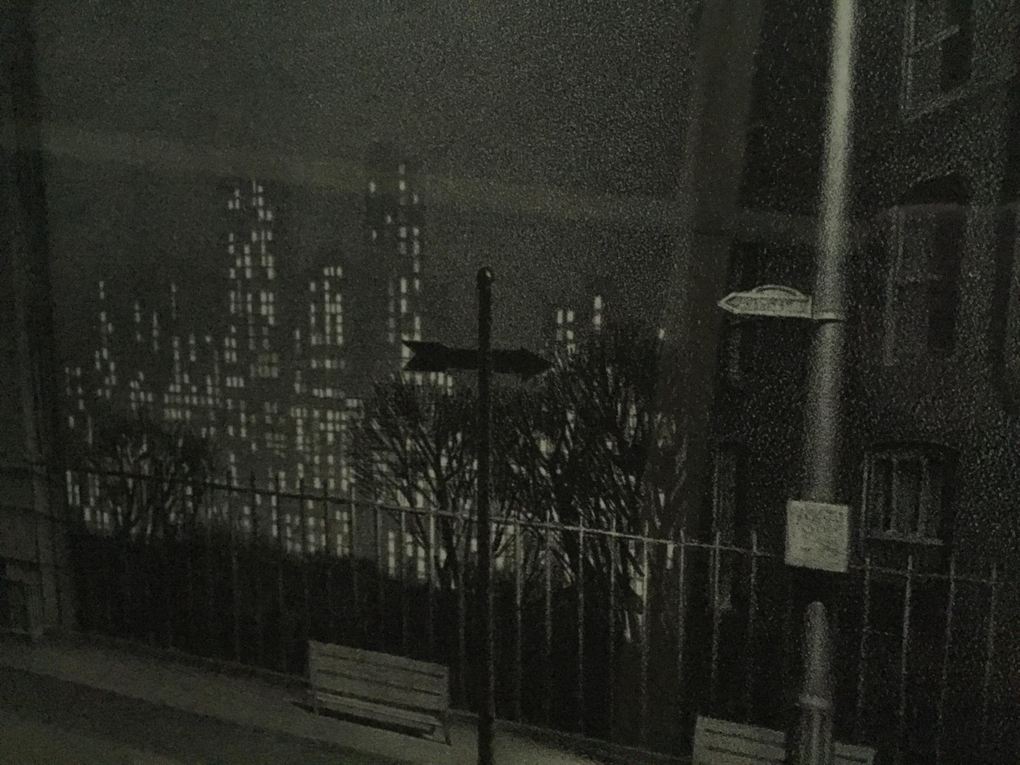 New York Nocturne - American Realist Print by Stow Wengenroth