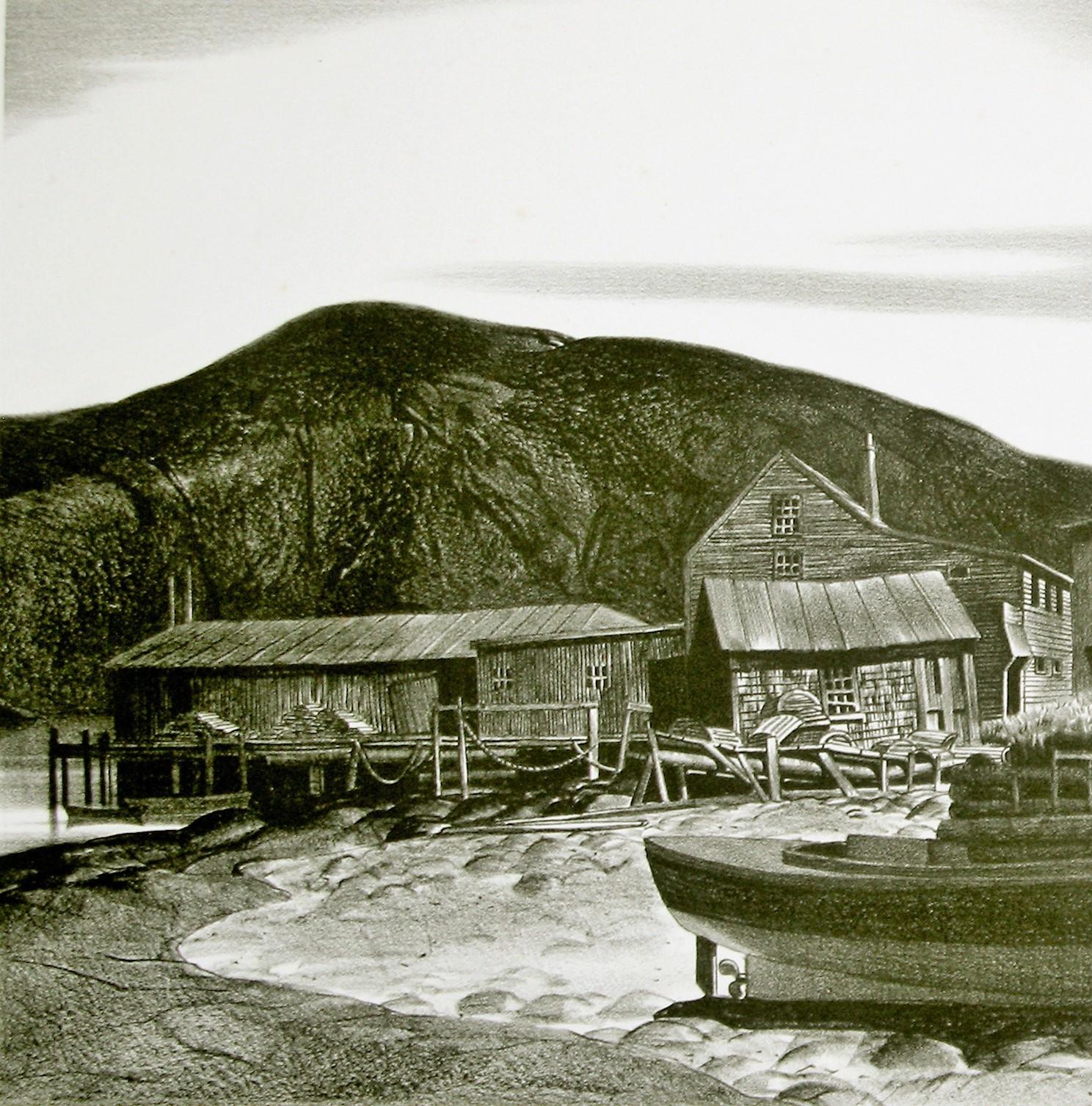North Village, Port Clyde, Maine. - Print by Stow Wengenroth