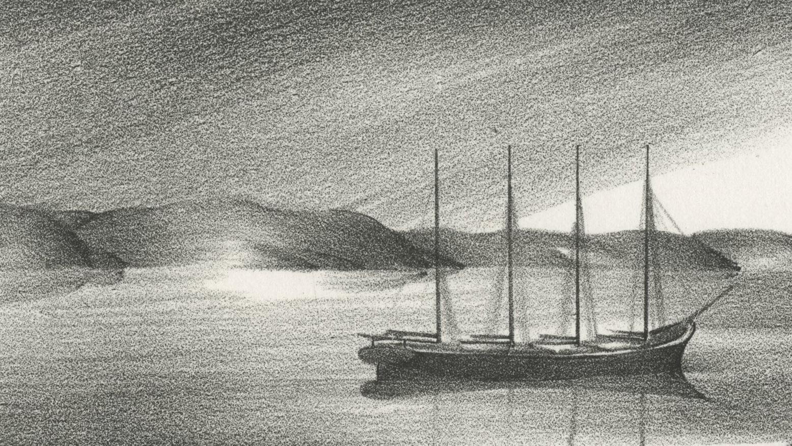 Sea's Strange Calm (Eastport, Maine) - Print by Stow Wengenroth