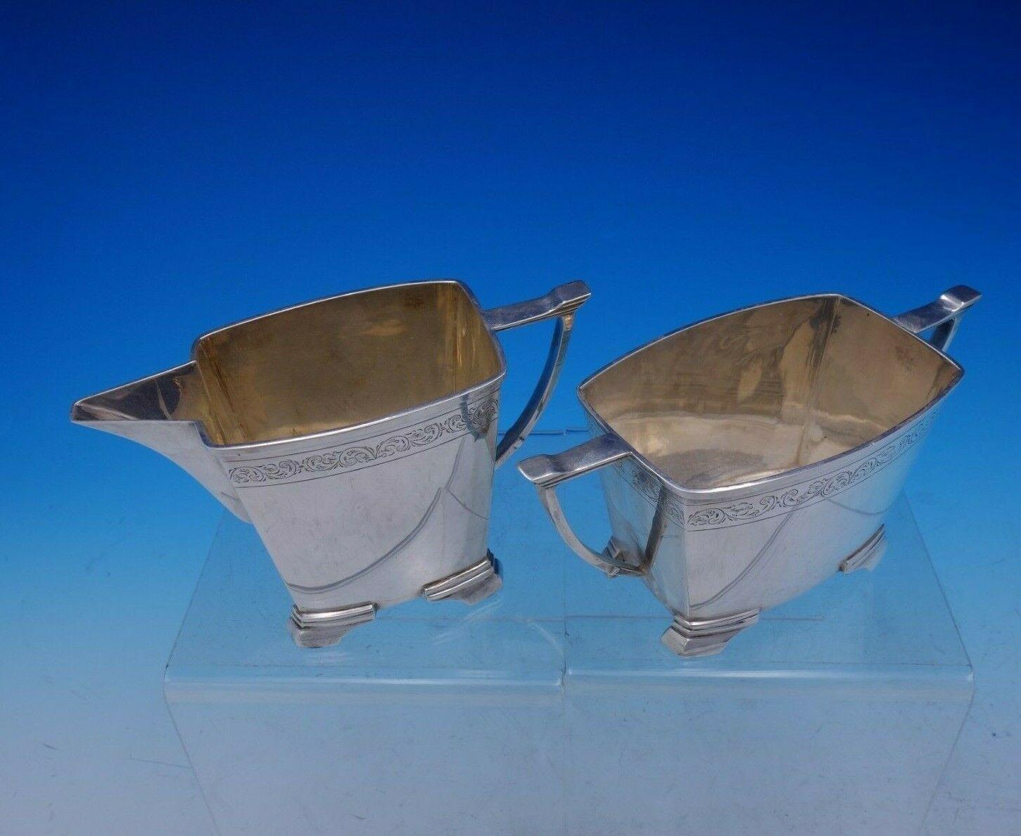 Stower and Wragg English Sterling Silver Tea Set 4-Piece circa 1940 #931518 1