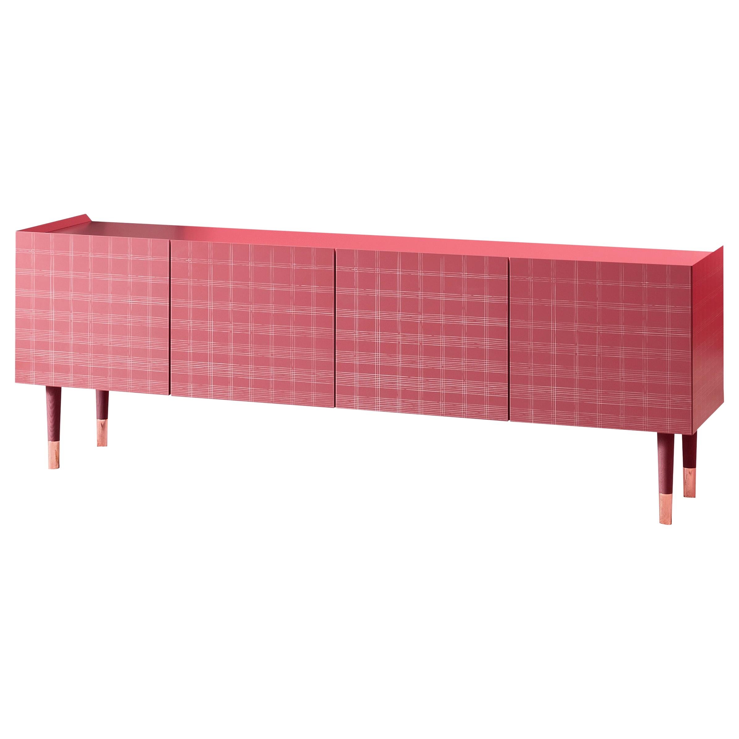 Stoya 4-Door Cabinet with Lacquer and Aniline Legs, by E-GGS