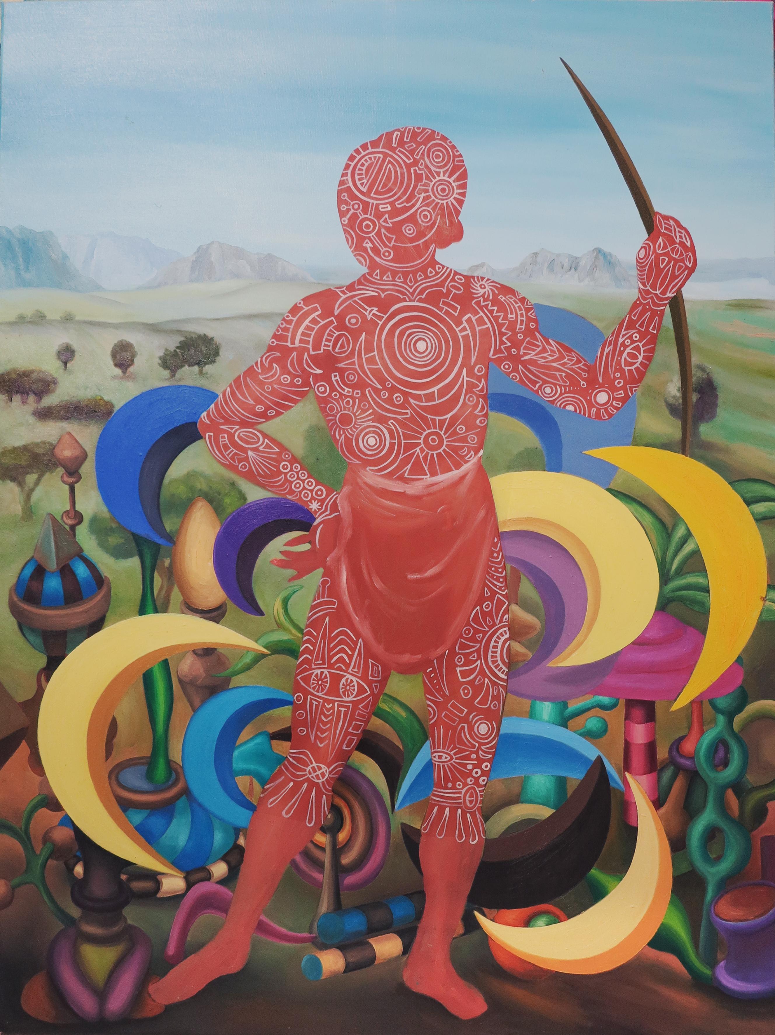 Hunter Stéphane Fauchille Arte contemporáneo pintura retrato color figurativo