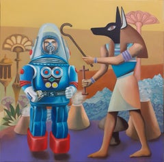 Psychopomp Versuch Stéphane Fauchille Zeitgenössische Kunst Malerei Farbe Ägypten