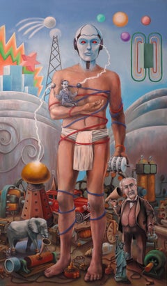L'effet de l'électricité Stéphane Fauchille Art contemporain peinture couleur