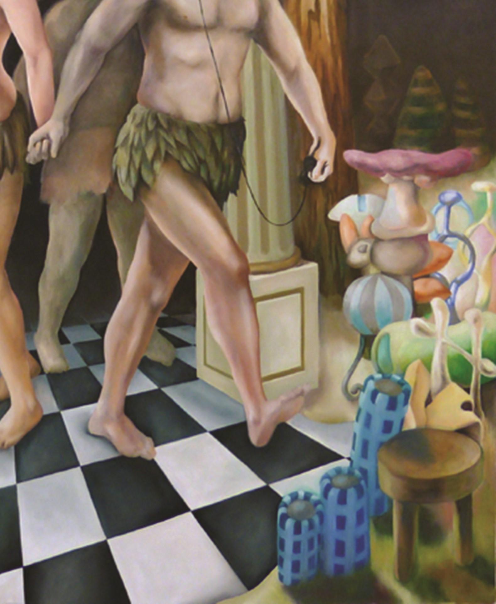 Virtuelle Realität Stéphane Fauchille Zeitgenössische Kunst Porträtmalerei Adam Eve im Angebot 2
