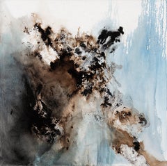 Corail: Abstract Mixed Media Painting, 120x120 cm, 2010+, New