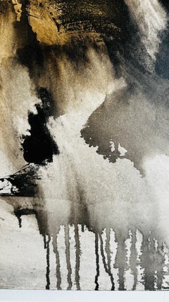 Torrent: Abstract Painting in Earthy Tones, 100x100 cm, New