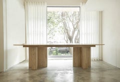 STR x Studioroca Travertino Fiorito Marble MC Dining Table