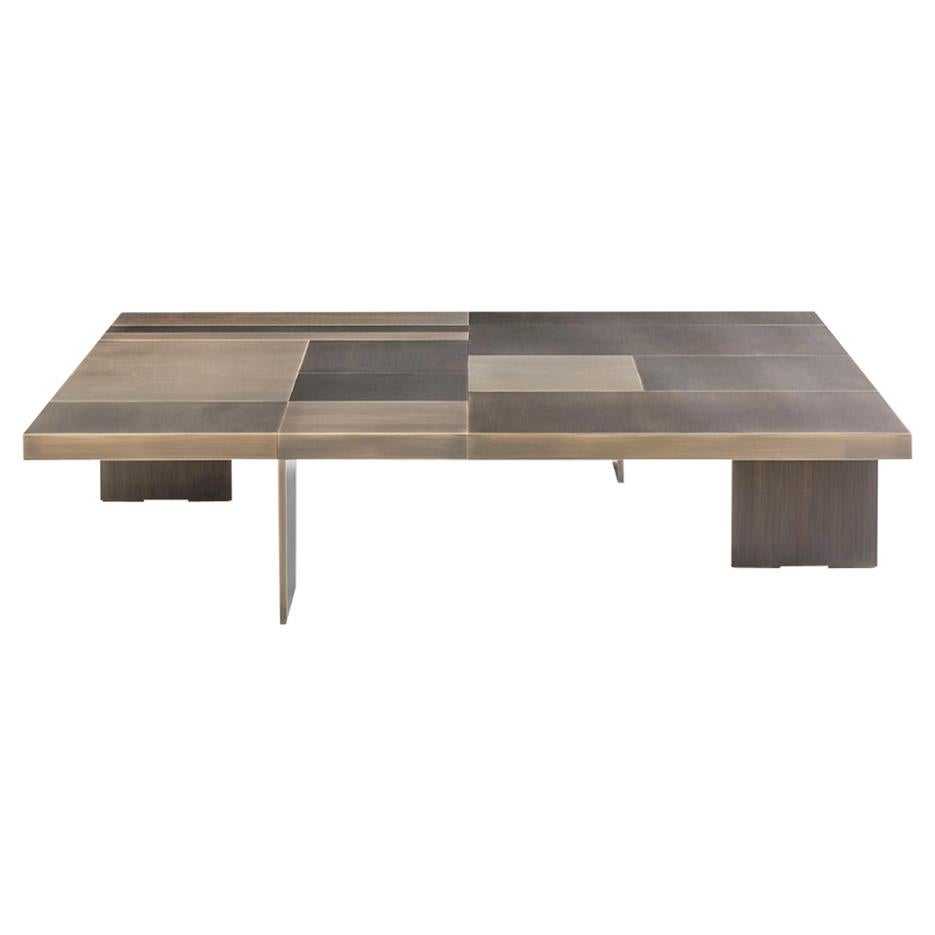 Table basse Strada en bronze