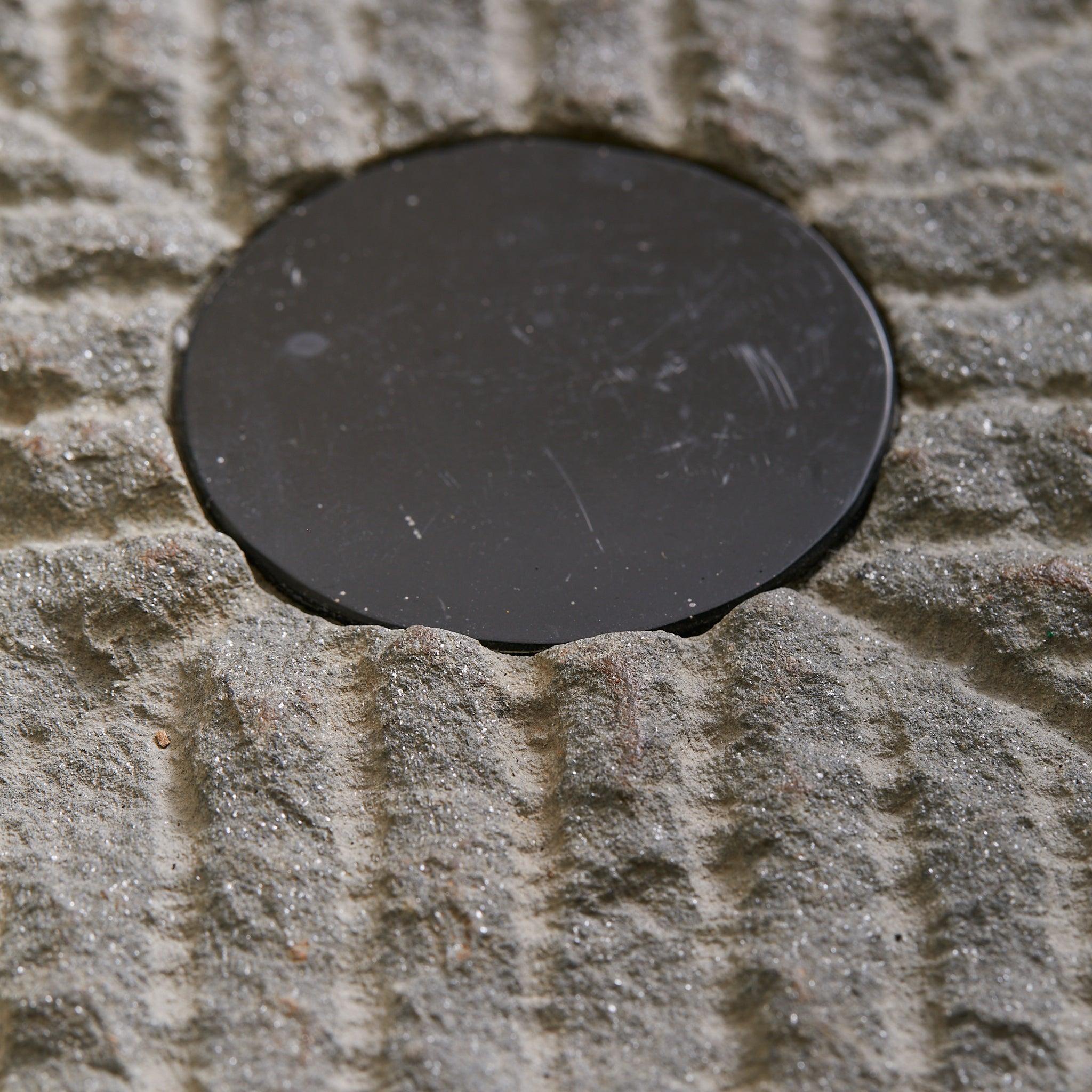 Métal ‘Strada’ Stone Coffee Table by Giulio Lazzotti for Mageia, 1981 en vente