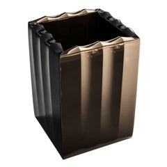 "Stradale" Ice Bucket with Bronze and Stainless Steel, Handcrafted, Istanbul